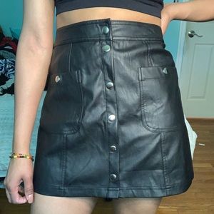 Faux Leather skirt